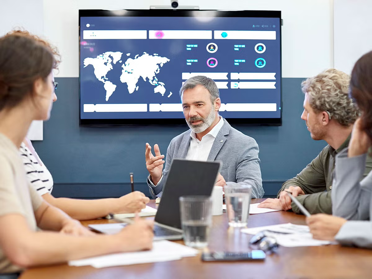men in meeting
