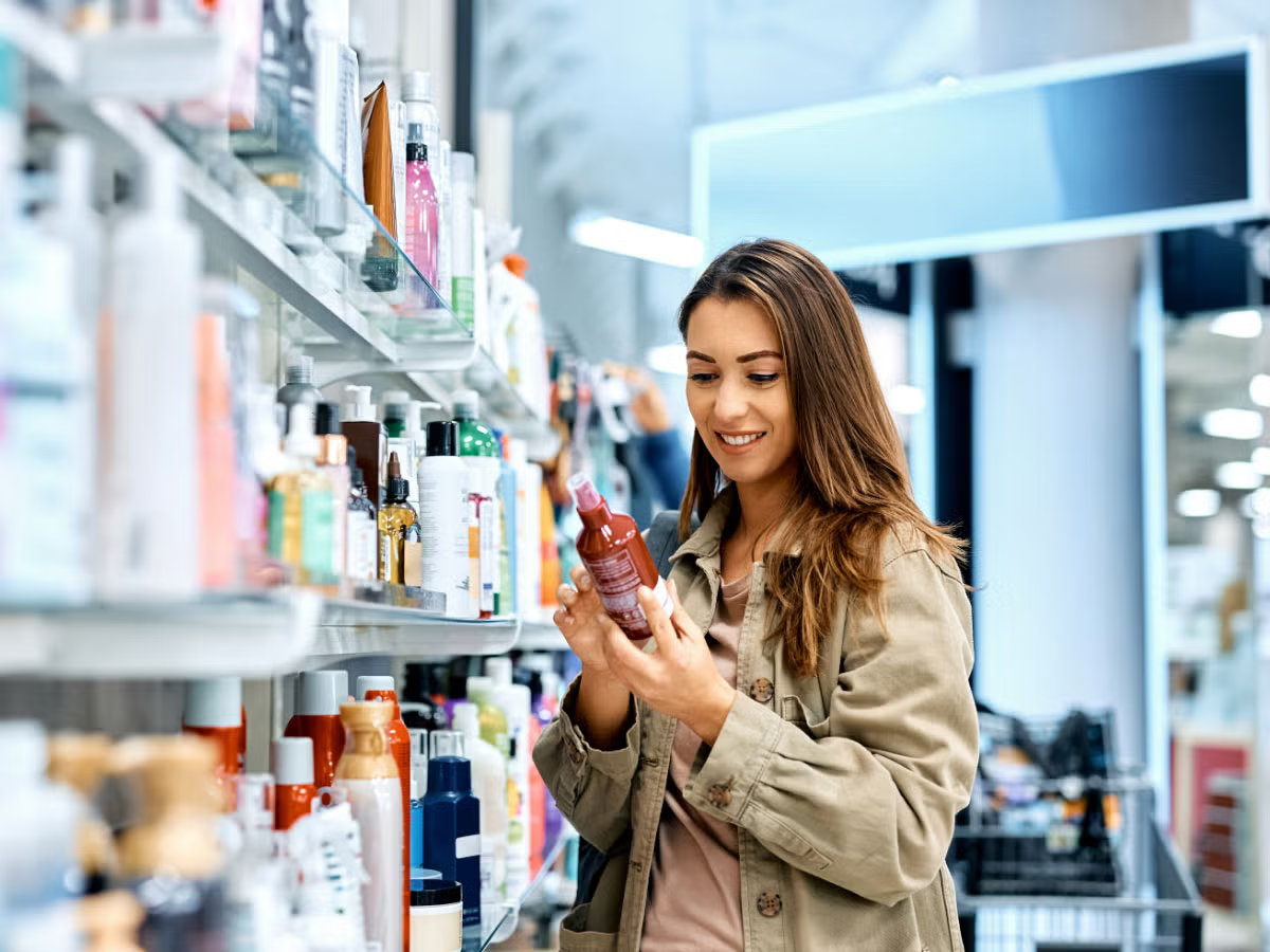 a women in store